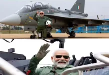 PM Modi successfully flew in Tejas aircraft in Bengaluru in hindi